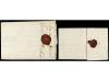 ✉ ESPAÑA: PREFILATELIA. 1656-80. CÁDIZ a LILLE (Francia). 2 