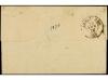 ✉ FRANCIA. Yv. 55,60. 1874. MARSELLA a BARCELONA. 15 cts. bi
