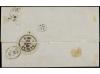 ✉ FRANCIA. Yv. 23. 1865. MARSELLA a NAPOLES. 40 cts. naranja