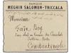 ✉ GRECIA. 1908. Cover to Constantinople franked on reverse w