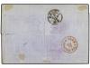 ✉ ITALIA. 1875. Wrapper to New York from Palermo with 5c, 10