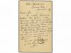 ✉ ALEMANIA. 1897 (Jan 21). Reply half of German 10pf. Red st