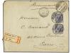 ¿ ALEMANIA. 1900 (Jan 9). Registered cover to Paris franked