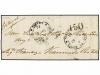 ✉ BRASIL. 1861 (Dec). Entire letter to Portugal franked for 