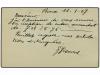 ✉ CONGO BELGA. 1907. 15c. provisional postal stationery card