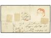 ¿ SUIZA. 1851 (Dec 3). Entire letter readdressed on arrival