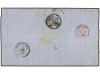 ✉ PERU. 1858 (Aug 6). Large part entire letter to France fra