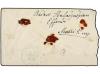 ✉ TURQUIA. 1884. GREECE. Registerd cover bearing two 2 piast