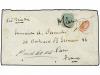 ✉ INDIA INGLESA. Sg. 71. 1879. Cover to PARIS franked by sin