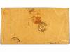✉ RUMANIA. 1873. BUCAREST to FRANCE. 25 b. orange, strip of 