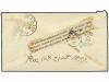 ✉ LIBERIA. 1897. Cover to USA franked by single 1894 triangu