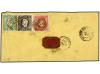 ✉ PORTUGAL. Sc. 21, 25, 28. 1868 (Dec. 15). Cover from PORTO