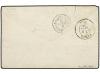 ✉ ITALIA. 1870. Sobre circulado a FRANCIA. Fechador CORPS EX