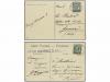 ¿ TURQUIA. 1909-10. TRES tarjetas circuladas a ITALIA con fr