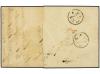 ✉ MALTA. 1866 (Oct.). Entire from Holland, bearing red ´AMST