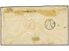✉ PERU. 1877. CALLAO a LONDRES. Circulada con una tira de tr