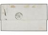 ✉ PERU. Yv. 6+6c. 1862 (9 Sept.). ISLAS CHINCHA a LIMA. 1 di