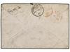 ✉ ADEN. Sg. 43+94. 1868. Cover endorsed 'via Marseilles' to 