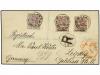 ✉ LAGOS. 1901 (20 Febrero). Envelope registered to GERMANY, 