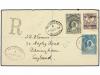 ✉ NIGERIA. 1894 (23 May). Envelope registered to BIRMINGHAM,