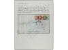 ✉ SUECIA. 1869. MOLMO to LONDON. 5 ore green and 20 ore red 