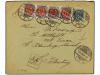 ✉ DINAMARCA. 1898. COPENHAGEN to ST. PETERSBURG. 4 ore and 8
