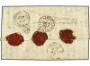 ✉ MALTA. 1889. MALTA to ROMA. 1/2 p. blue (2) underpaid and 