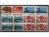 ° LIECHTENSTEIN. Mi. 192/96. 1941. Complete set. Block of fo
