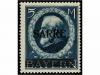* SARRE. Yv. 29/31. 1920. 3 M. red, 5 M. blue and 10 M. gree