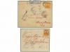 ✉ MEXICO. 1914-15. GUERRA CIVIL. 4 cartas con diversos franq