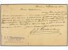 ✉ TAILANDIA. 1894. 4a. carmine on buff postal stationery car