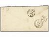 ✉ SUIZA. 1872. GENEVE to TURIN (Italy). 5 rp. brown and 25 r