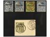 */° Δ TAHITI. Yv. 24 (3), 25, 30. 1893. Lot of mint and used