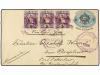 ✉ GUATEMALA. 1899. PANZOS a ALEMANIA. Entero Postal de 6 ctv