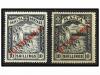 * MALTA. Sg. 105, 121. 1922. 10 sh. black. 2 stamps CC and C