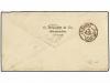 ✉ SURINAM. 1895. PARAMARIBO a FRANCIA. 25 cts. azul (2), mar