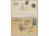 ✉ ALEMANIA. 1921-25. 4 covers and cards with swiss postage d