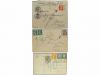 ✉ FRANCIA. 1901-31. 5 covers and cards with swiss postage du