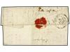 ✉ PERU. 1836. LIMA a FRANCIA. Marca ovalada NAVIRE/BONNE CLE