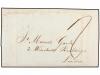 ✉ COLOMBIA. 1846. SANTA MARTA to LONDON. With clear KINGSTON