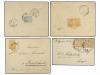 ✉ BULGARIA. 1891-97. Eigth covers, different frankings, some