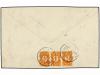 ✉ CHINA. 1935. PEPING (Manchuria) a SHANGHAI. 1 cto. naranja
