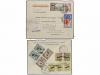 ✉ IRAN. 1930-36. AIR MAIL. Lot of 6 covers colourfull franki