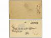 ✉ IRAN. (1904 ca.). 2 covers franked with 1 ch. + 2 ch. (2) 