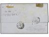 ✉ INDIA FRANCESA. 1860. Cover from PONDICHERY to BORDEAUX en