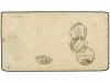 ✉ URUGUAY. 1868 (Jan 15). Stampless cover with MONTEVIDEO de