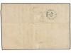 ✉ GUADALUPE. 1875. POINTE A PITRE a FRANCIA. 15 cts. bistre 
