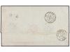 ✉ GABON. 1862. GABON to FRANCE. Folded letter without text e
