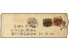 ✉ JAPON. 1880. Native ornamented cover bearing Old Koban 1 s
