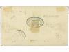 ✉ ECUADOR. Ed. . 1872. Cover to PERU, franked with pair of 1